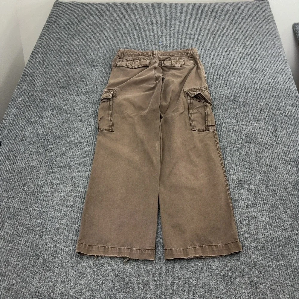 Old Navy Cargo Pants Mens 29x30 Brown Cotton Loose Utility Gorpcore Y2K Style
